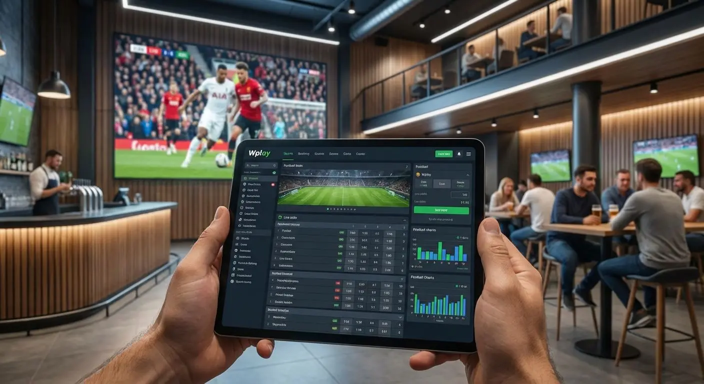 Usuario analiza datos y hace apuestas de fútbol en Wplay en tiempo real