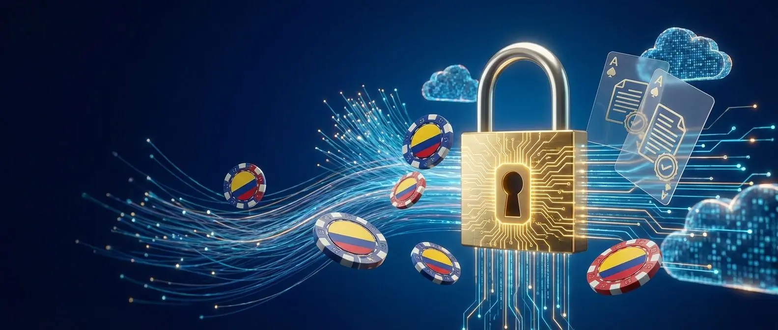 Entorno digital protegido que representa la seguridad legal en Wplay