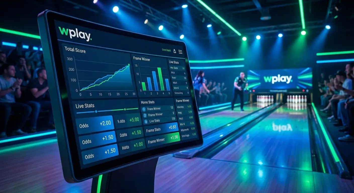 Interfaz de apuestas en vivo de bolos con resultados y estadísticas en Wplay