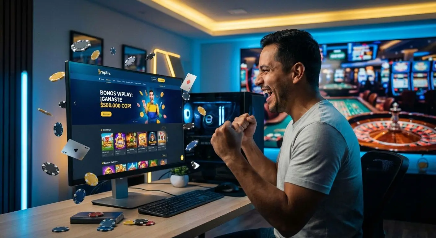 Usuario colombiano obteniendo el bono de 50 mil sin depósito en la web de Wplay