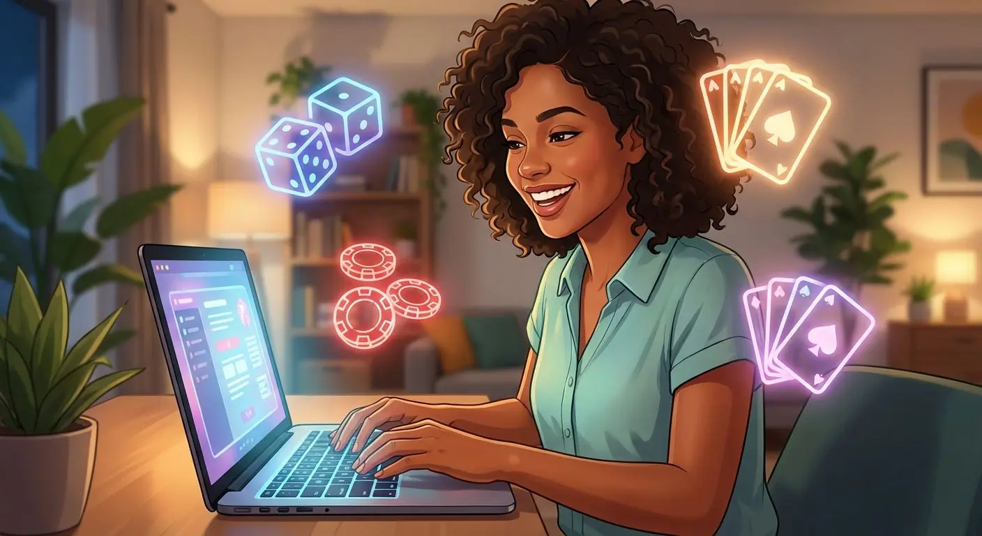 Joven colombiano jugando de forma responsable en Wplay en un ambiente seguro