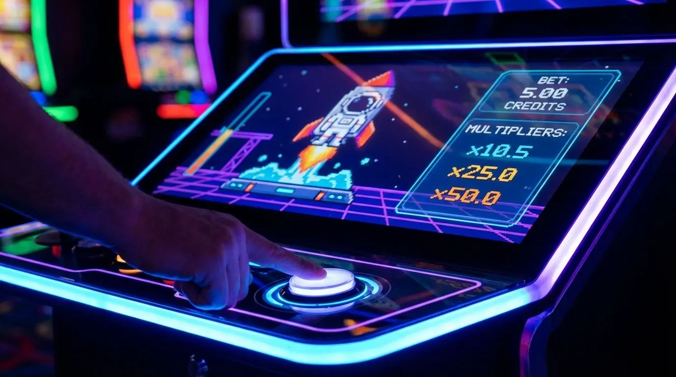 Pantalla de instrucciones y panel de apuestas de Spaceman en Wplay