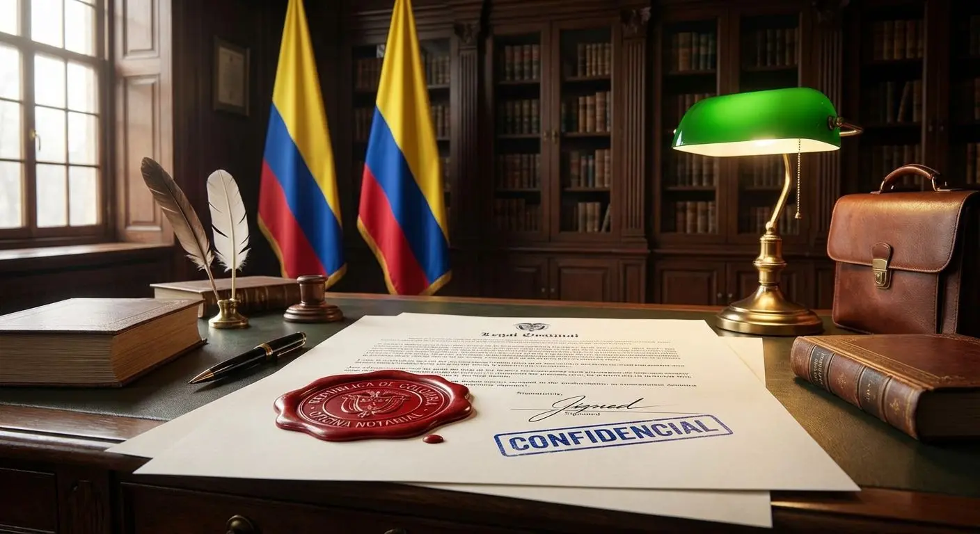 Documento legal colombiano con sello oficial que regula apuestas en Wplay