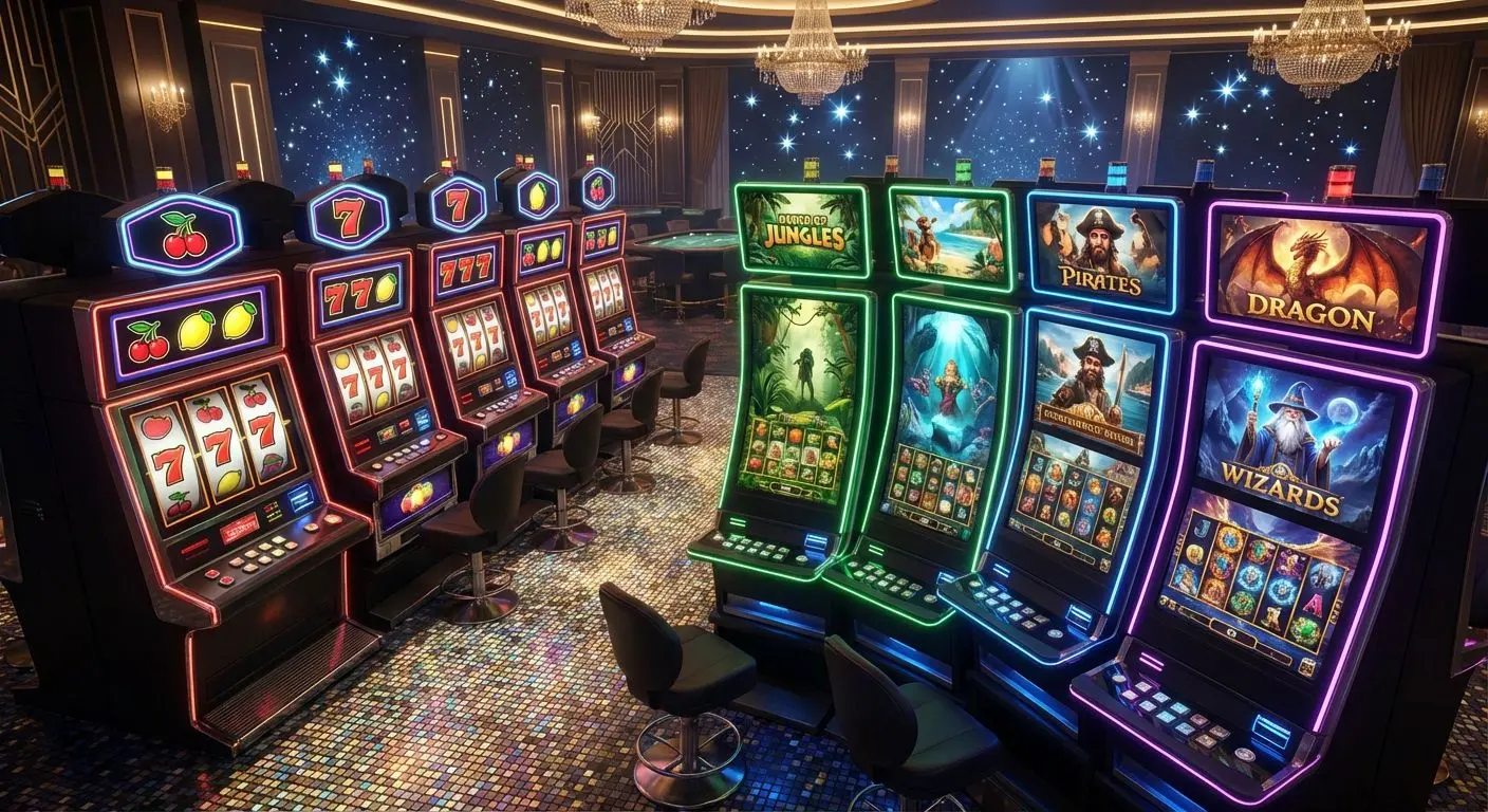 Sala virtual con diferentes tragaperras, desde clásicas hasta 3D en Wplay Colombia