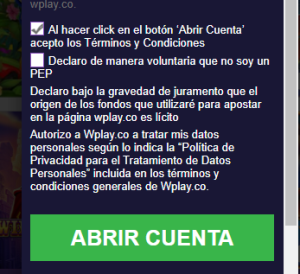 Aceptar términos y verificar cuenta por correo